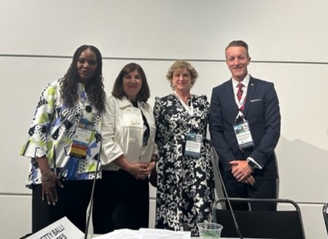 As Chair of the <a href="/Hispanic_Legal/">ABA Hispanic Legal</a>, it was my privelege to kickoff the Summit of the Americas by introducing the President of the <a href="/ABAesq/">American Bar Association</a>, President of the Canadian Bar Association and the Incoming President of the Board of the Barra Mexicana, Colegio de Abogados.  #ABAAnnual