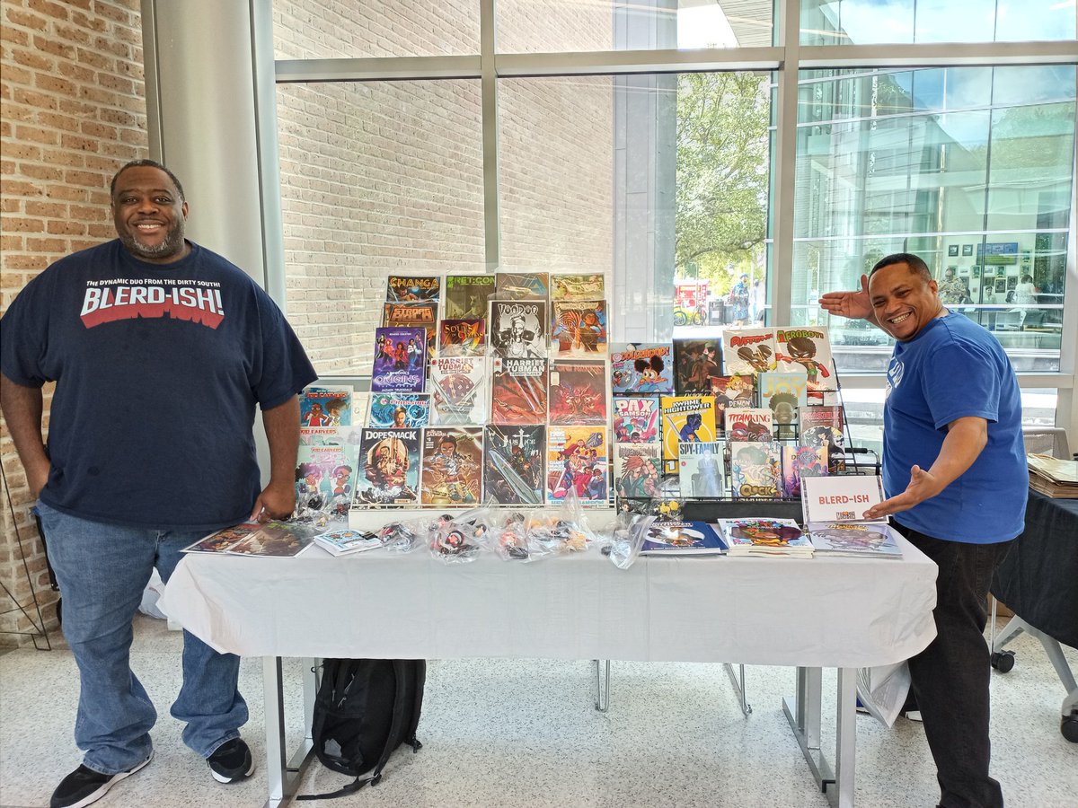 ThatNERDSoul's tweet photo. THIS WEEKEND!
#MidCityMicroCon 8.6.23! Dope row with @obadoro x @Blerdish1
MID CITY MICRO CON: 8.5 - 8.6.23 https://t.co/lebnSVhxTK
Main Library at Goodwood #MidCityMicroCon2023 #MCMC2023 #MCMC23 #ComicCon #Nerd #Blerd #BRLA #BatonRouge https://t.co/Xxnahin837