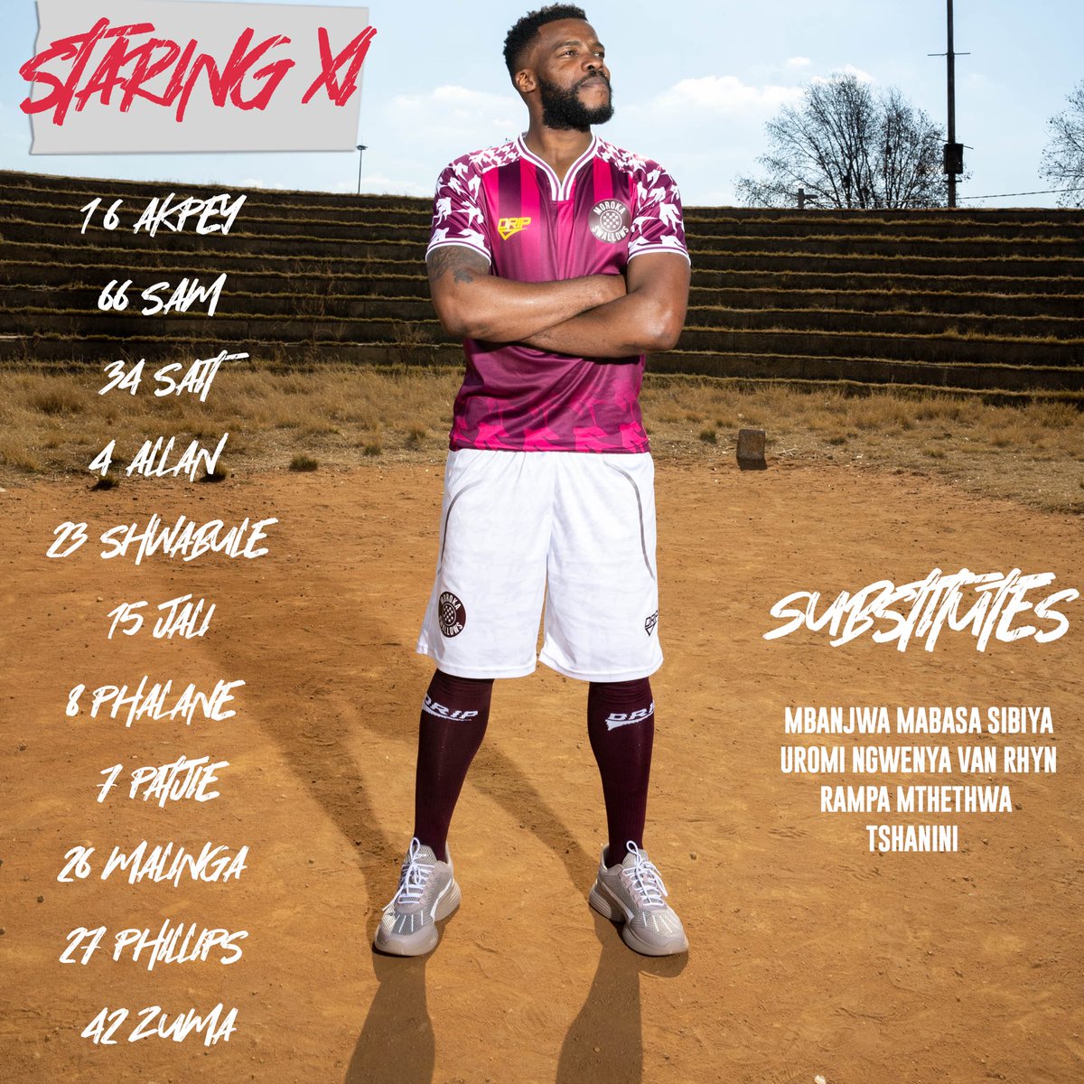 Moroka_Swallows's tweet photo. Starting XI
#MorokaSwallows
#DstvPrem https://t.co/TrLR5msTbi