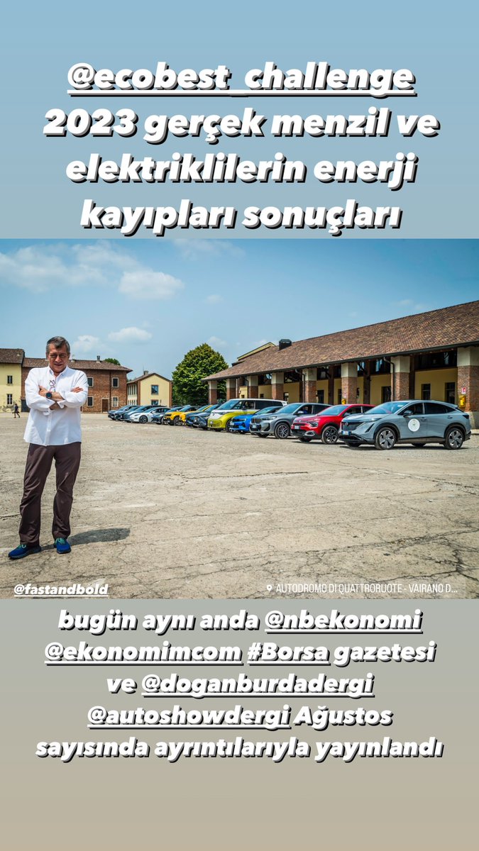 RumBat's tweet photo. Bugün bu yılın #EcoBestChallenge2023 #RealRangeTest gerçek menzil ve elektriklilerin şarj kabiliyetleriyle enerji kayıplarını araştırdığımız testlerin sonuçları, @nbekonomi @EkonomimCom #Borsa ve @AutoShowdergi Ağustos sayısıyla aynı anda yayınlandı…
#ElectricVehicles #BEV #PKC https://t.co/s1WhqxAAyk
