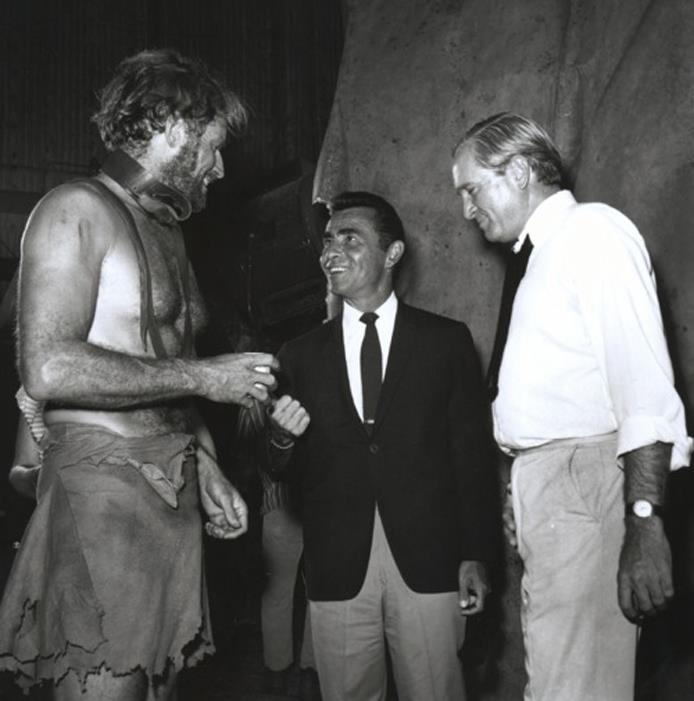 On August 8th 1969 while I was at camp, my dad wrote me (in part): 'Really miss you, Popsy...I've decided not to do the sequel of 'Planet of the Apes.' They wanted the script much too soon for me to handle it. I've got too much to do anyway.' Photo: Charlton Heston, Rod Serling