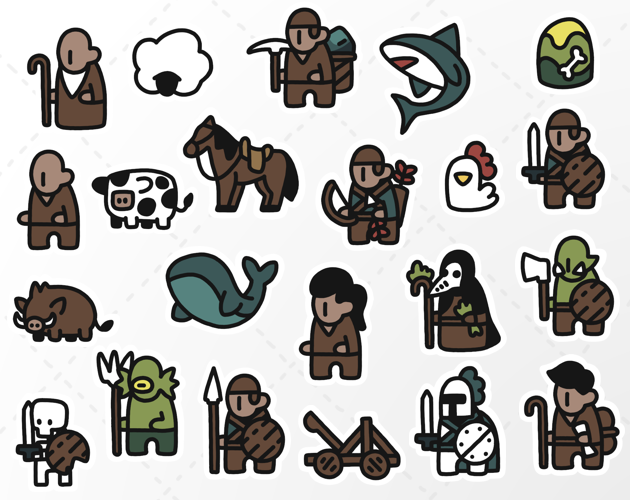 Isle of Lore 2: Strategy Figures update: new color palette, new figures, higher resolution and more! stevencolling.itch.io/isle-of-lore-2… #indiedev #gamedev #gameassets #itchio