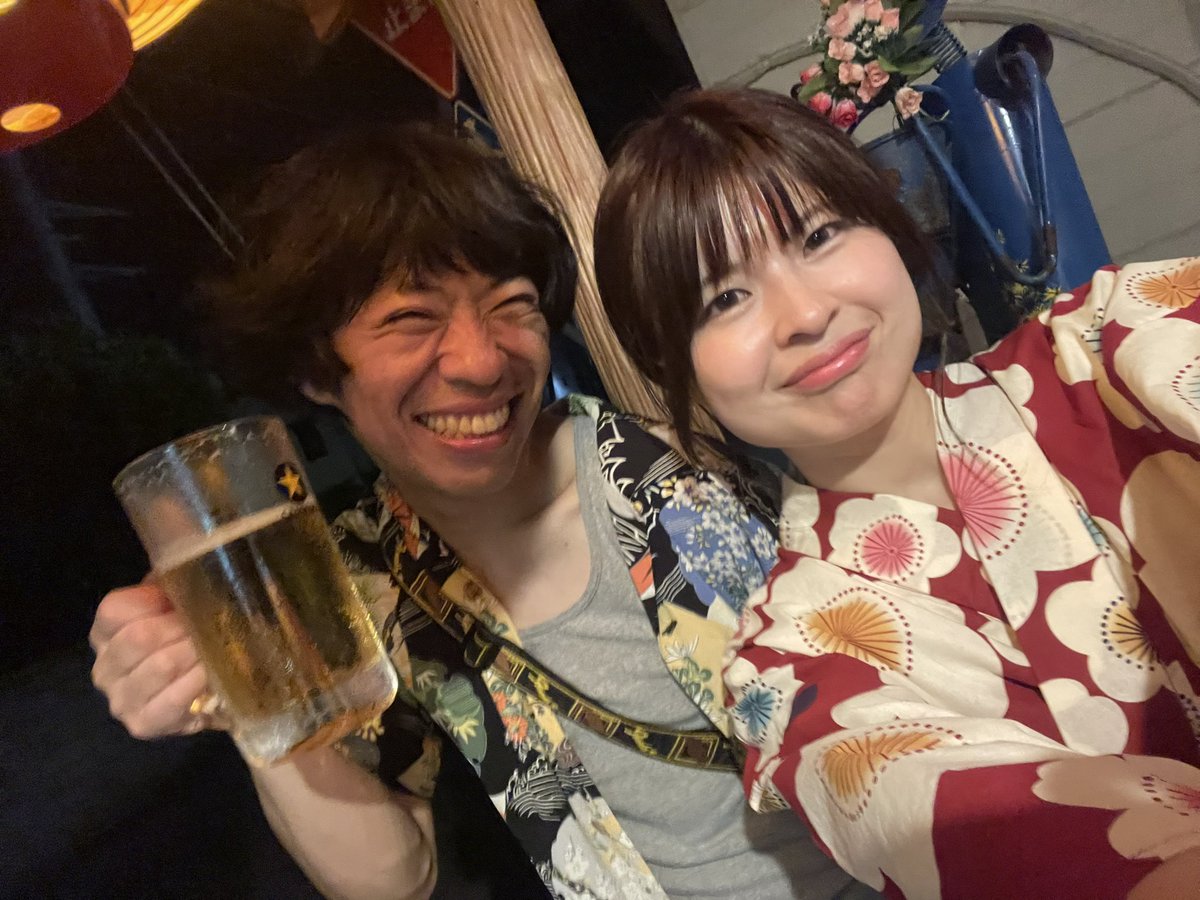 erityaro's tweet photo. 2兆年ぶり2回目の浴衣着たよ
河原子の花火を昭和から見ました♡ https://t.co/D8jW7l5O32