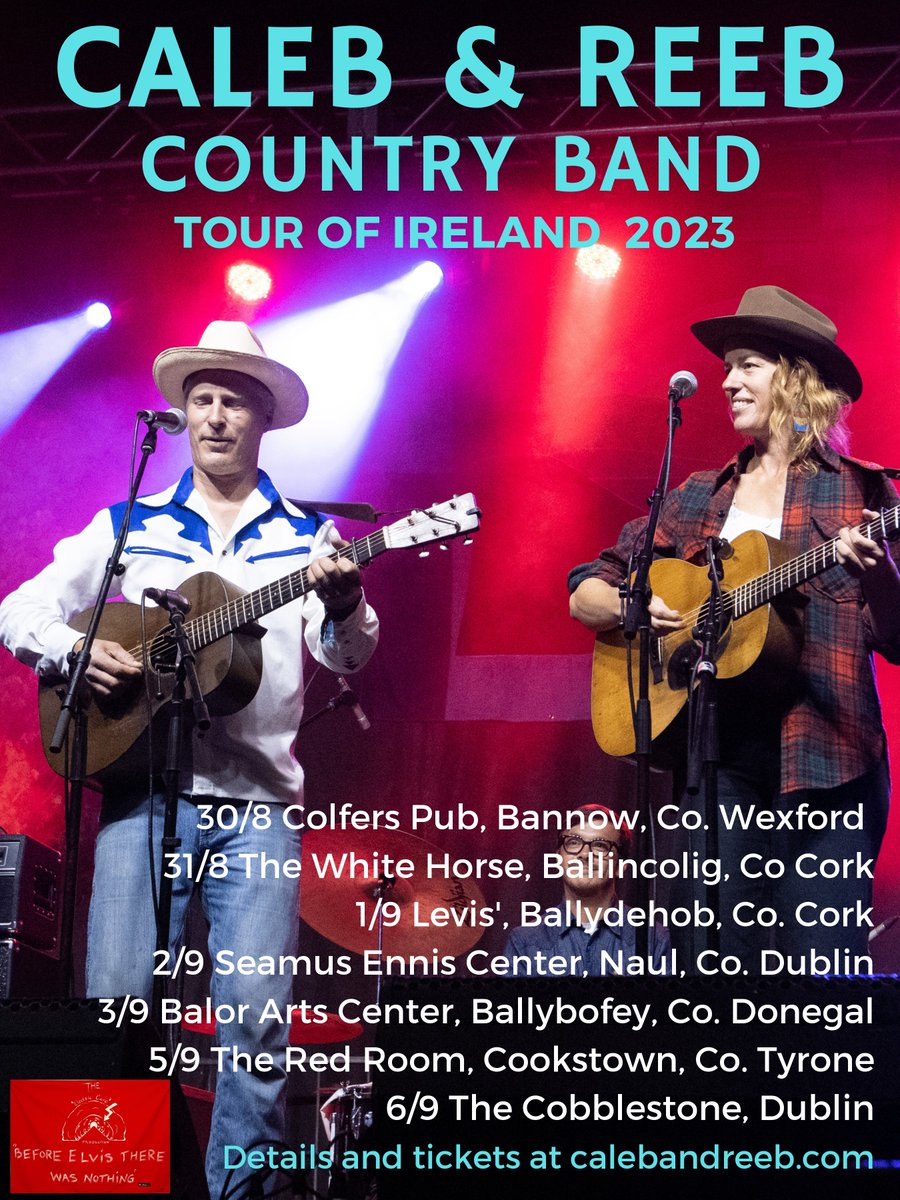 The Electric Cave Production & @WestportFAB are excited to announce the first ever Irish tour of Caleb & Reeb six piece Country Band. This show is bound to be the absolute best of acoustic country and it is a must for all music fans, get your tickets from a venue near you.