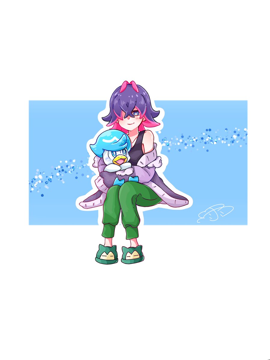 きのうドット衝動描きしたのをちゃんと色塗った！ ポケモンのアニメ26