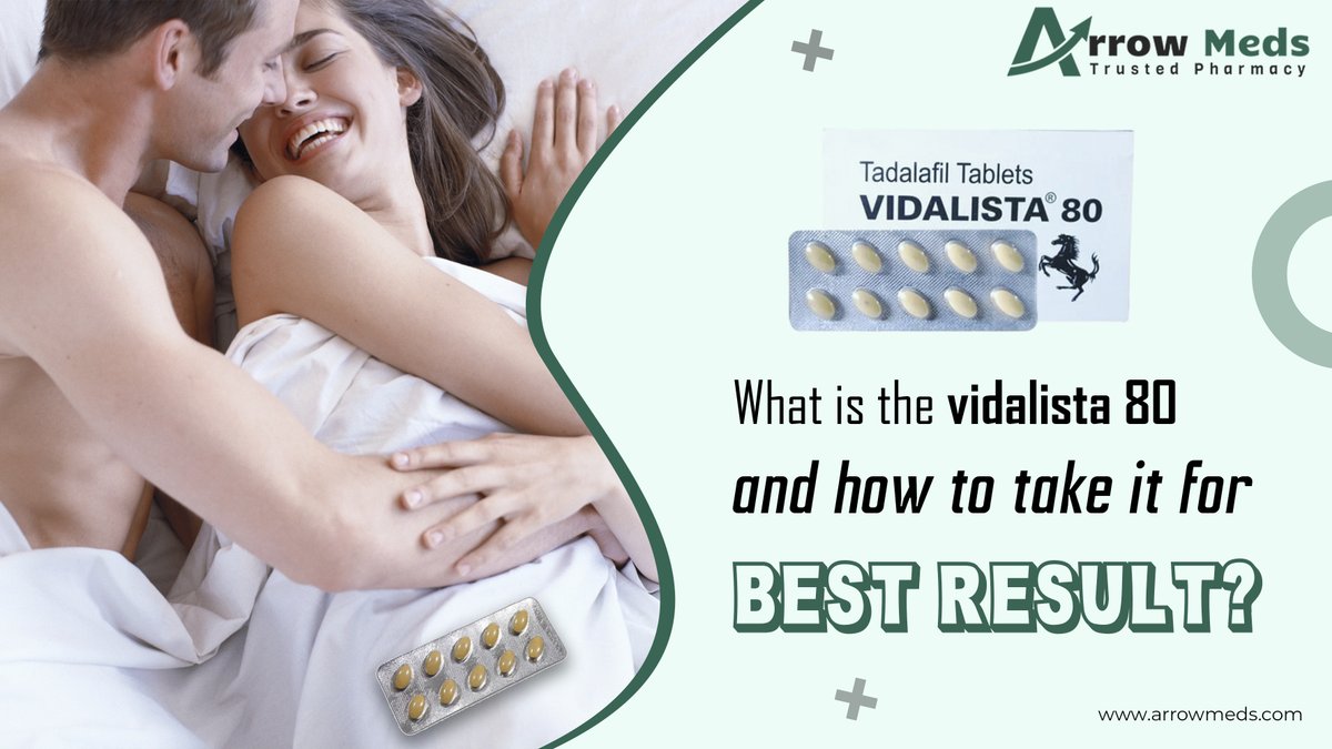 Vidalista 80💊is a medication primarily used to treat erectile dysfunction (ED) in men🤵‍♂️and it's help improve your sexual problem 🙂
#vidalista
#arrowmeds 
#erectiledysfunction 
#relationship
#sexualproblem