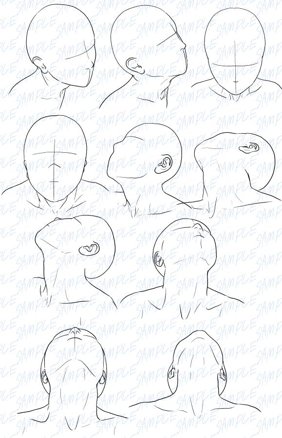 上を見上げる人物 顔 頭 線画  https://t.co/8b9sjsxO4W #clipstudio 
別名義でアップロードした素材集です。無償です。R18系を描くのにも便利な素材だと思うのでぜひ。 