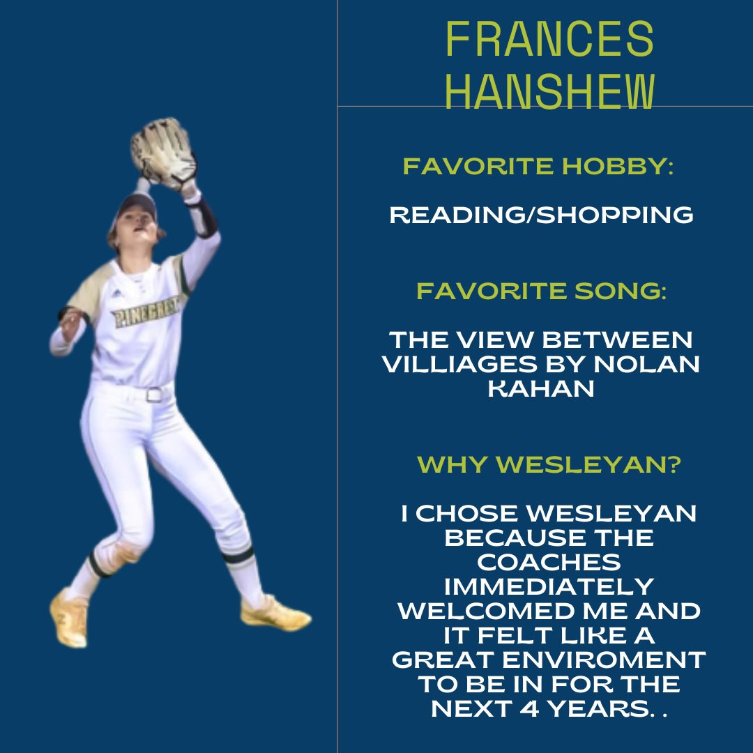 Next up we have Frances Hanshew from Pinehurst, NC!!