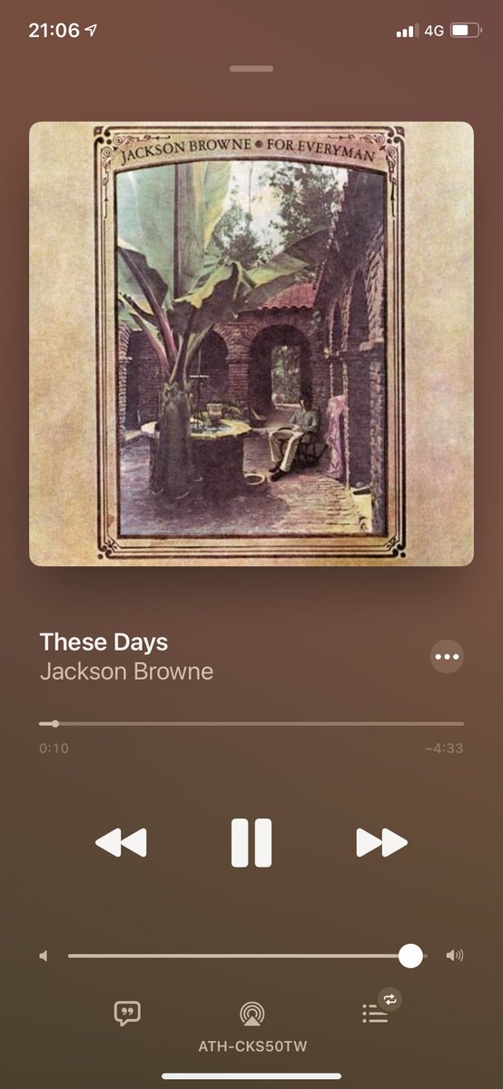 #NowPIaying 
#JacksonBrowne
#ForEveryman