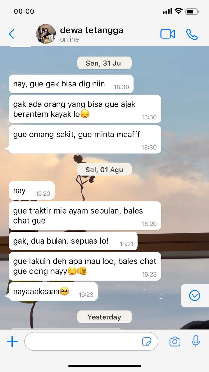 ; he feels guilty 

chenle few tweets au