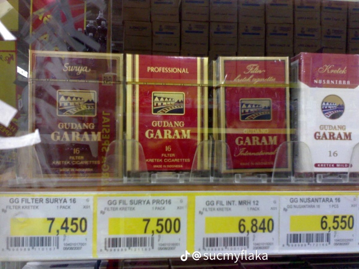 txtdariperokok's tweet photo. harga rokok tahun 2007 https://t.co/YF9219Jpds