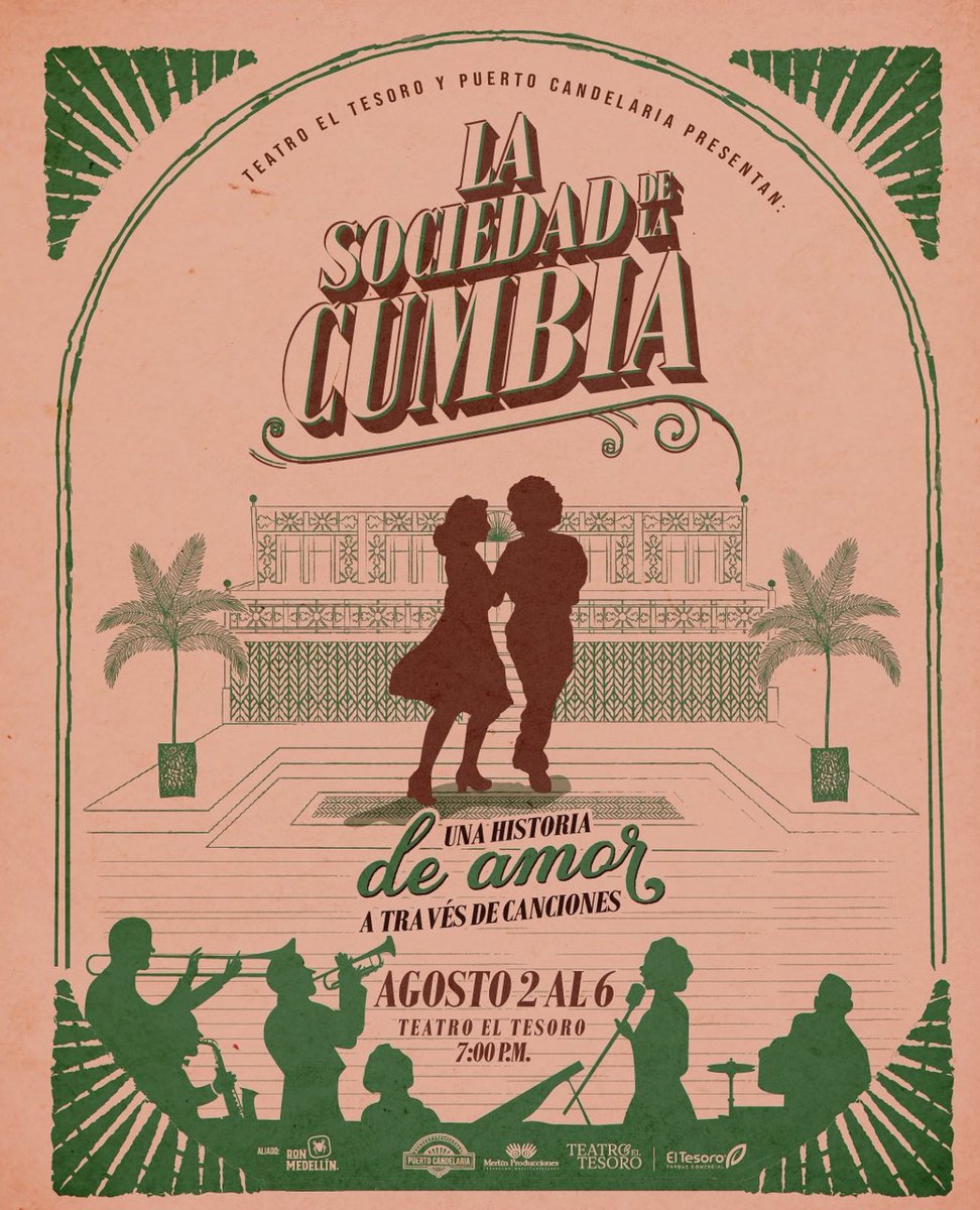 Medellin es tan la v3rg@ que hasta sus centros comerciales tienen Teatros y hasta este 6 de agosto están presentando esta belleza… La Sociedad de la Cumbia!