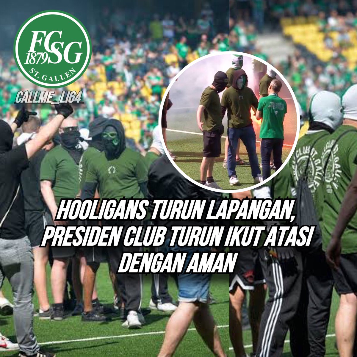 X_li64's tweet photo. Presiden Club Turun tangan saat atasi Ultras / Hooligans St. Gallen yang kecewa atas kekalahan Mereka di Final - Piala Swiss 🇨🇭, ini juga merupakan Dua kali secara beruntun di Final Saat pertaringan Fc Lugano 🇨🇭vs St. Gallen. St. Gallen Puasa kurang Lebih 29 Tahun Untuk Swiss Cup https://t.co/FIs9PNtGRc