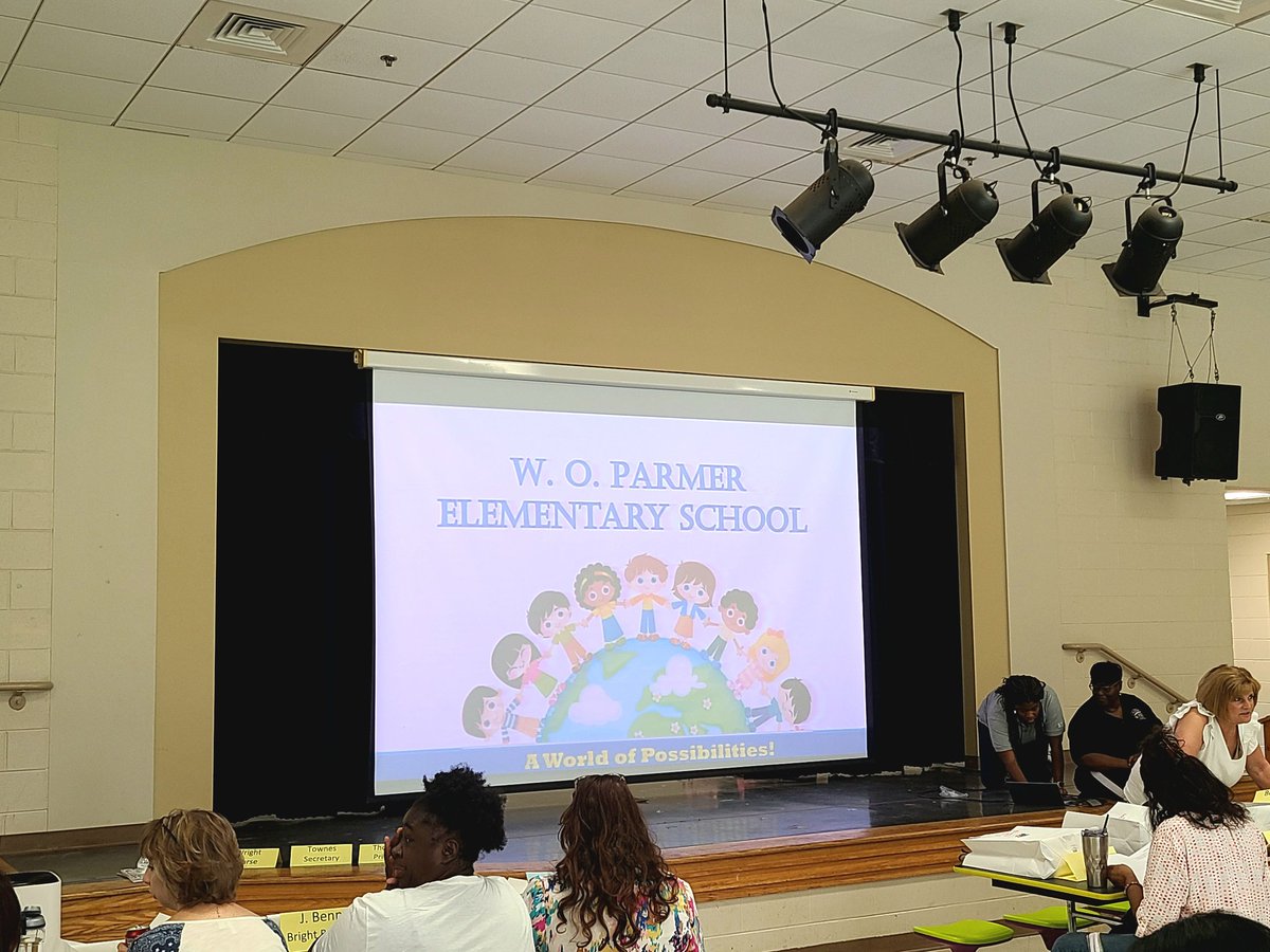 C54Young's tweet photo. It was a great day on Friday at W.O. Parmer's first faculty meeting of the year. Getting ready to build a foundation that will last a lifetime. @jackiethorn10 @butlercountyss @BCSSCurriculum @Alabama_Reading @ALSDEOSI @AlabamaAchieves #2023BCSS #AEA #teachers https://t.co/AuuRQ5aWkg