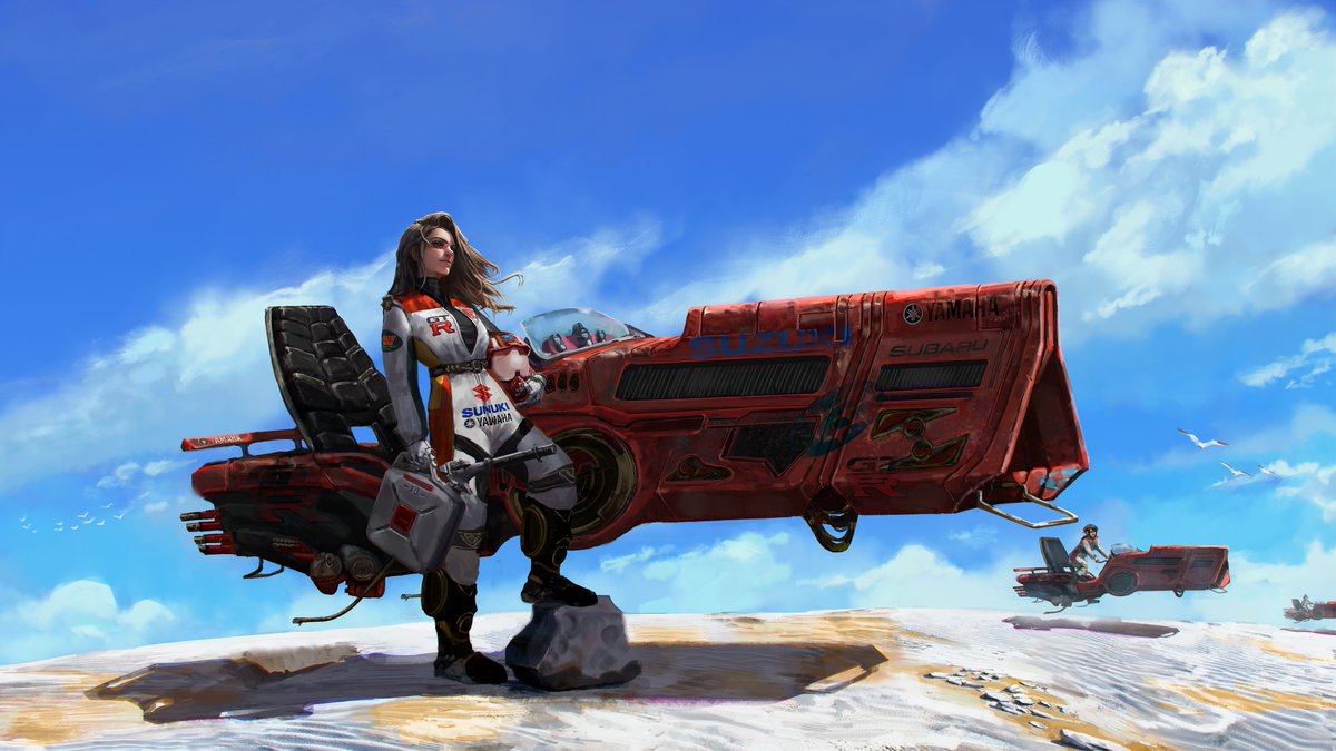 New post on Artstation, end of the holidays i'll try to be more active ! 2 illu on Artstation, process and chara design !