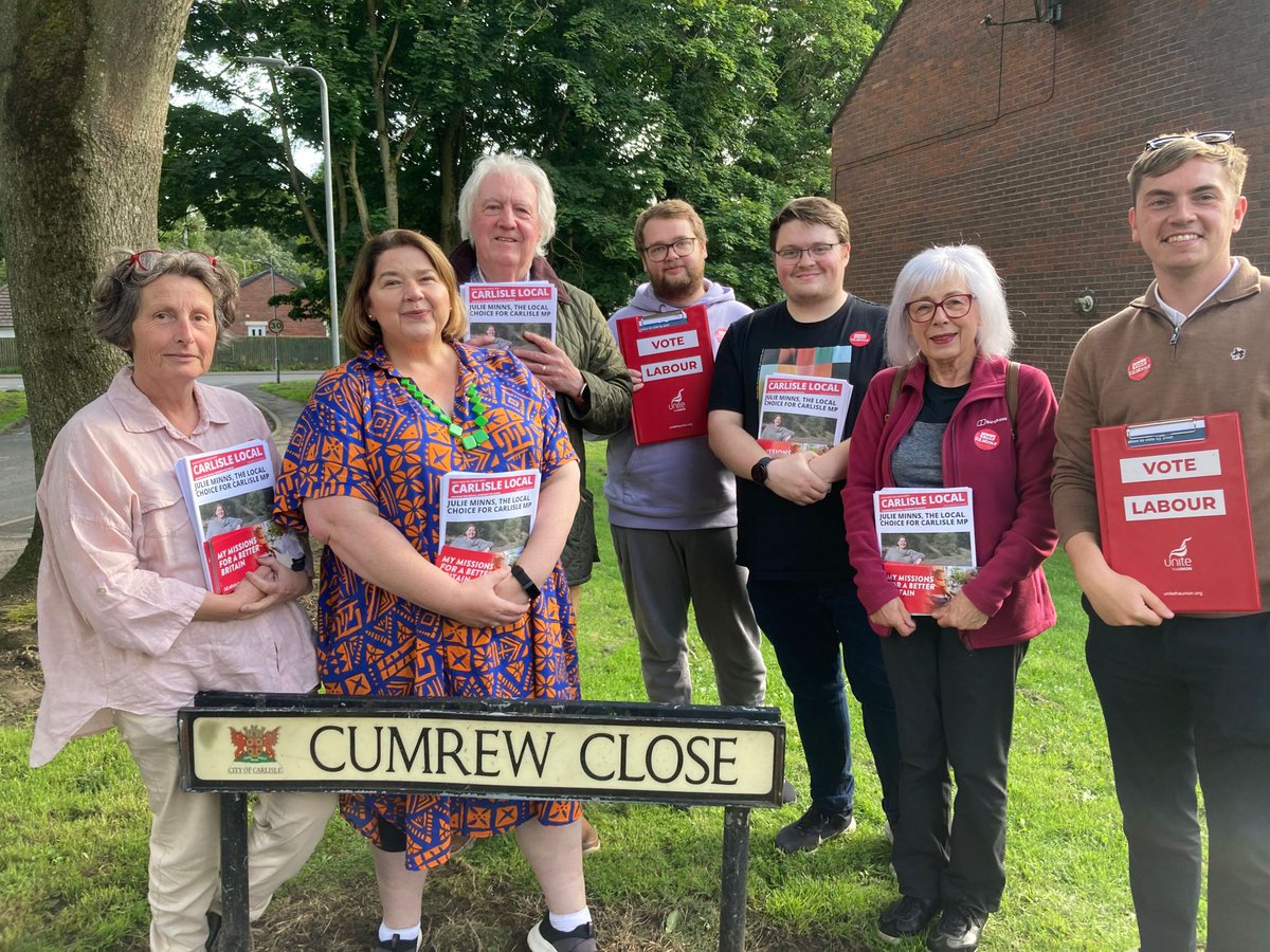 A great response for @Julie4Carlisle yesterday evening in Durranhill and this morning in Yewdale 🌹

Find out more about Julie 👇
julieminns.org.uk
