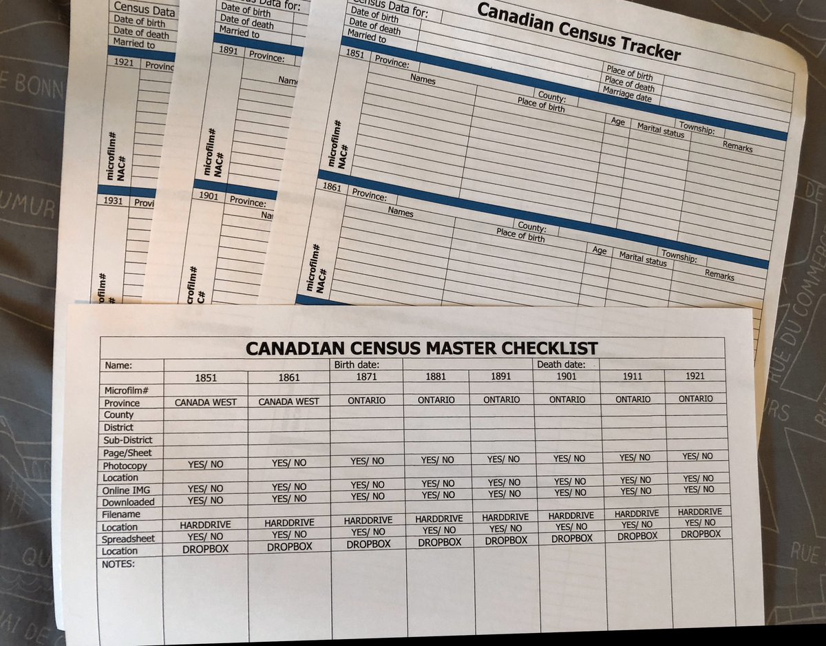 #genealogy #ancestors 
Got a little prep work done: expanding my tracker sheets to include #1931Census 🇨🇦
(Also, found a few missing years for a few families.).
SLR🍀🐰