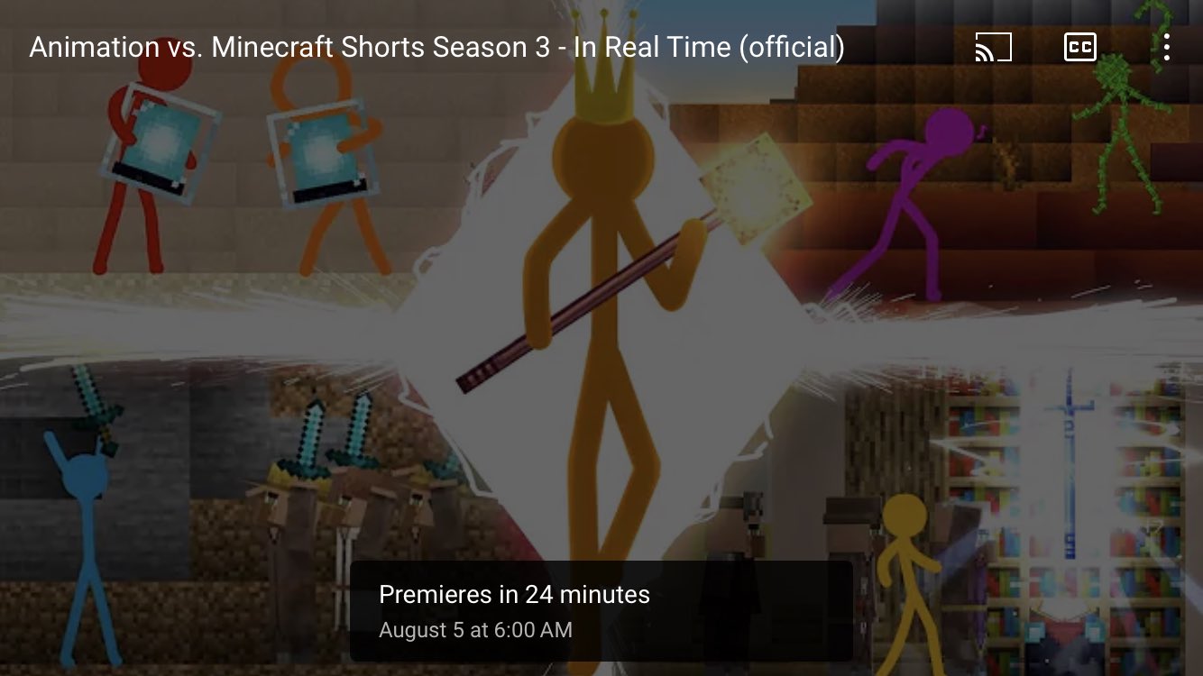 Animation vs. Minecraft Shorts Season 3 - In Real Time