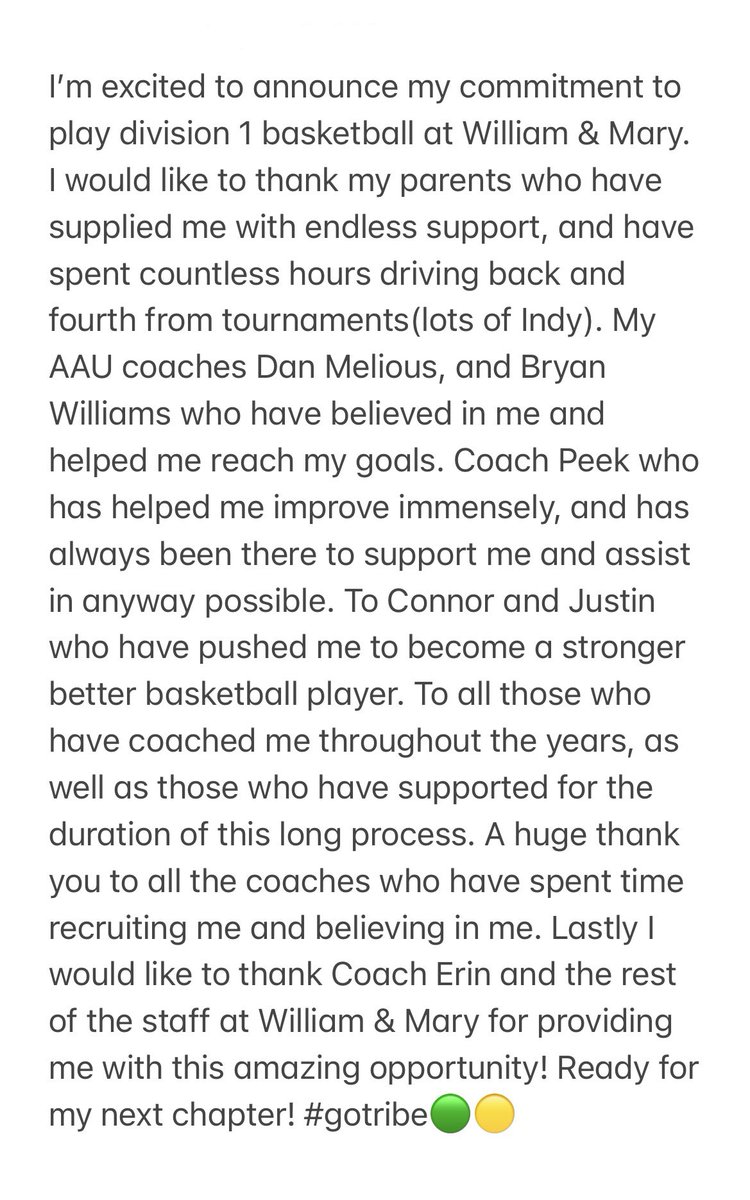 Natalie Fox (@nataliefox06) on Twitter photo Excited for my next chapter… #gotribe 🟢🟡 <a href="/dmelious/">Dan melious</a> <a href="/BWHoopers/">Bryan Williams</a> <a href="/BlazerGBball/">Millbrook Basketball</a> <a href="/NSSports_NY/">NorthStar Sports ™️</a> <a href="/jcoophoops/">Justin Cooper</a> <a href="/Coach__E_/">Erin Dickerson Davis</a> <a href="/WMTribeWBB/">William & Mary Tribe Women's Basketball</a> Excited for my next chapter… #gotribe 🟢🟡 <a href="/dmelious/">Dan melious</a> <a href="/BWHoopers/">Bryan Williams</a> <a href="/BlazerGBball/">Millbrook Basketball</a> <a href="/NSSports_NY/">NorthStar Sports ™️</a> <a href="/jcoophoops/">Justin Cooper</a> <a href="/Coach__E_/">Erin Dickerson Davis</a> <a href="/WMTribeWBB/">William & Mary Tribe Women's Basketball</a>