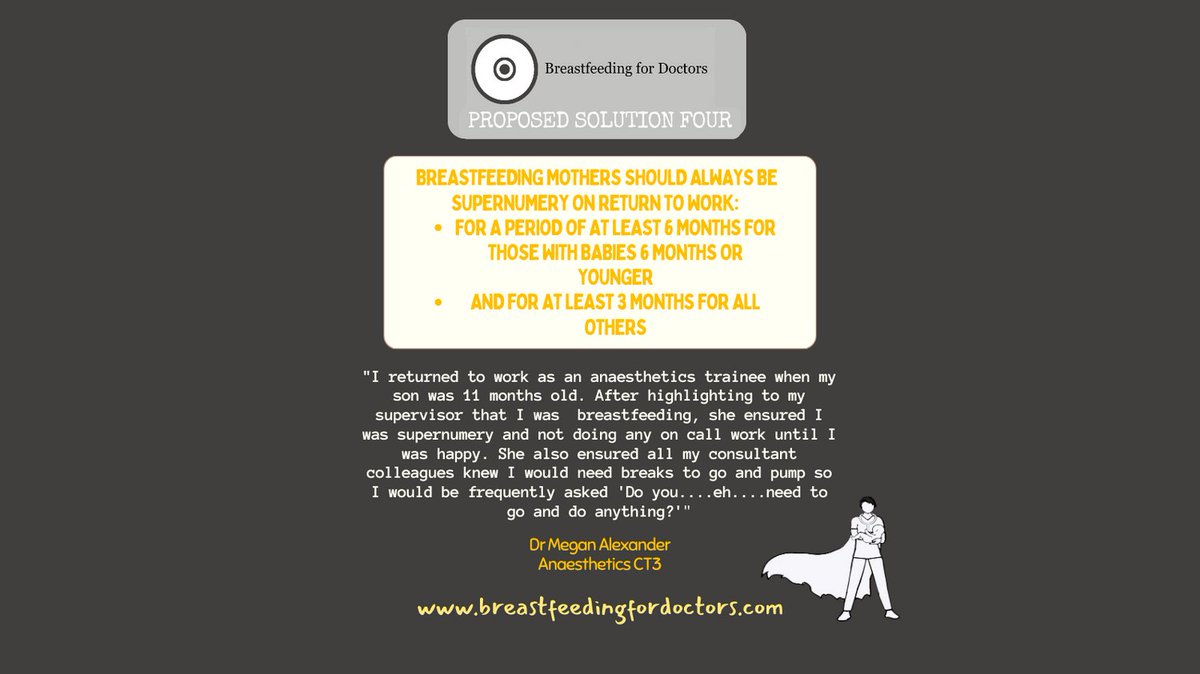 Some of our solutions for employers of #breastfeeding clinical staff #doctors #nurses #WBW2023 #WorldBreastfeedingWeek #bf4docs