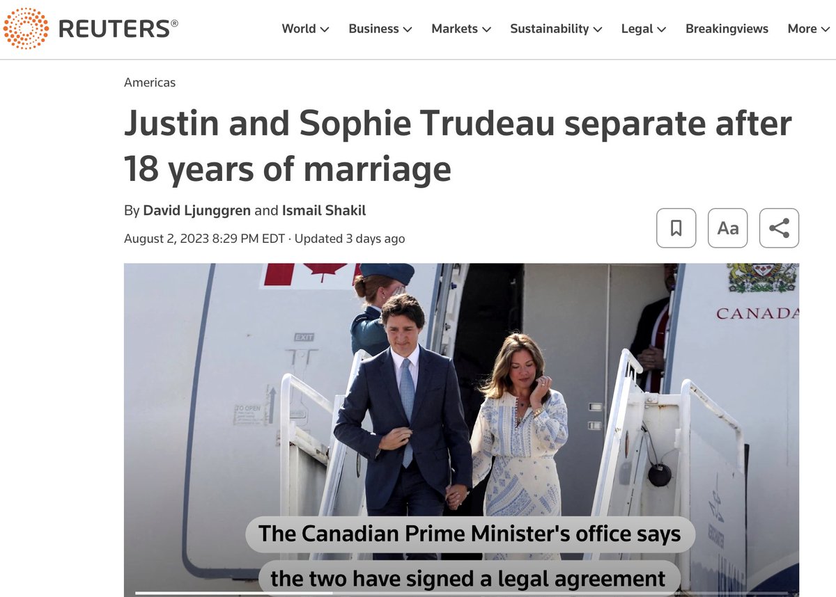 kingasilas's tweet photo. Who can blame her?
#canada #TrudeauDivorce #TrudeauSeparation #TrudeauMustGo #TrudeauMustResign #TrudeauBrokeCanada https://t.co/mIKkat95LS