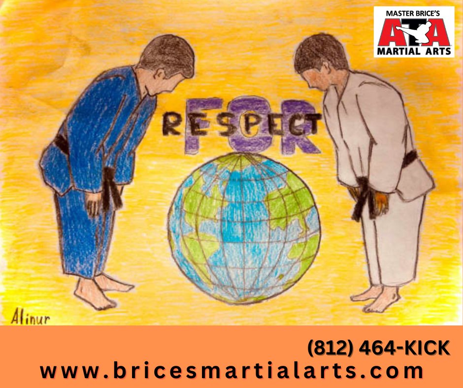 The notion of respect is at the very heart of the practice of Taekwondo 
#TeamBrice #bricesma #martialarts #taekwondo #respect #ATA #atamartialarts #taekwondotraining #martialartstrainer