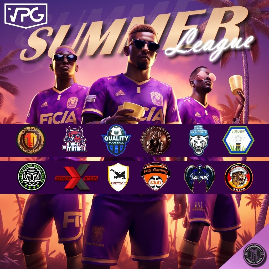 <a href="/OfficialVPG/">Virtual Pro Gaming</a>

🟣 IFL
🟣 Summer league

Our Summer League starts on Thursday, exciting games are on the program. 

#StayTuned
#vpg
#ifl
#esport
#iflgermany