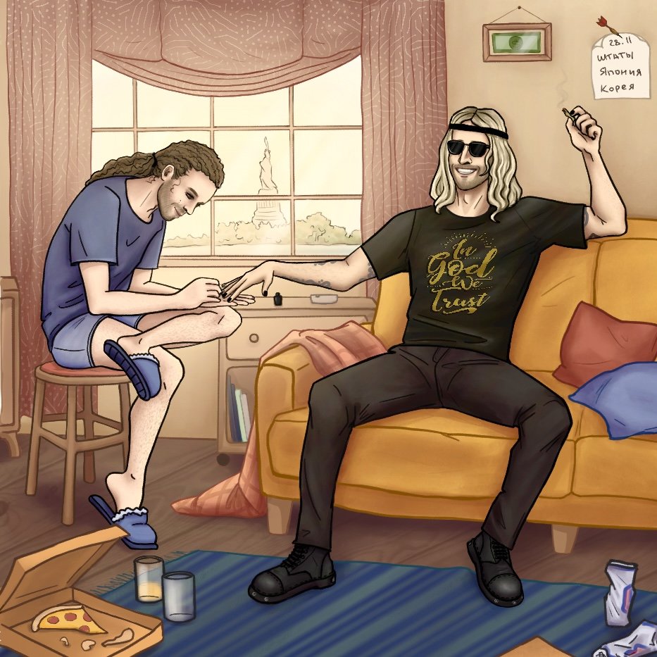 Моя карточка в <a href="/bagrov_box/">Багровый Бокс</a> 🤘😄
Хэд на то, что ноготочки Червю красит именно Костыль 💅