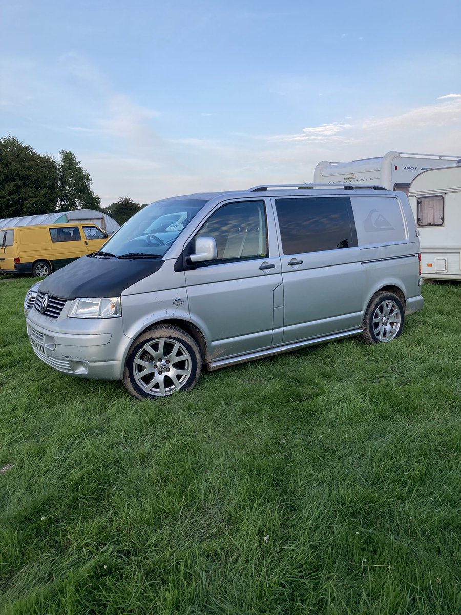 westcountrybird's tweet photo. I’m in a field in Somerset in my camper van, working at #Outcider Festival &amp; waiting for the massive storm that’s due in the early hours this morning. 🤣 https://t.co/mkVeW210Cw