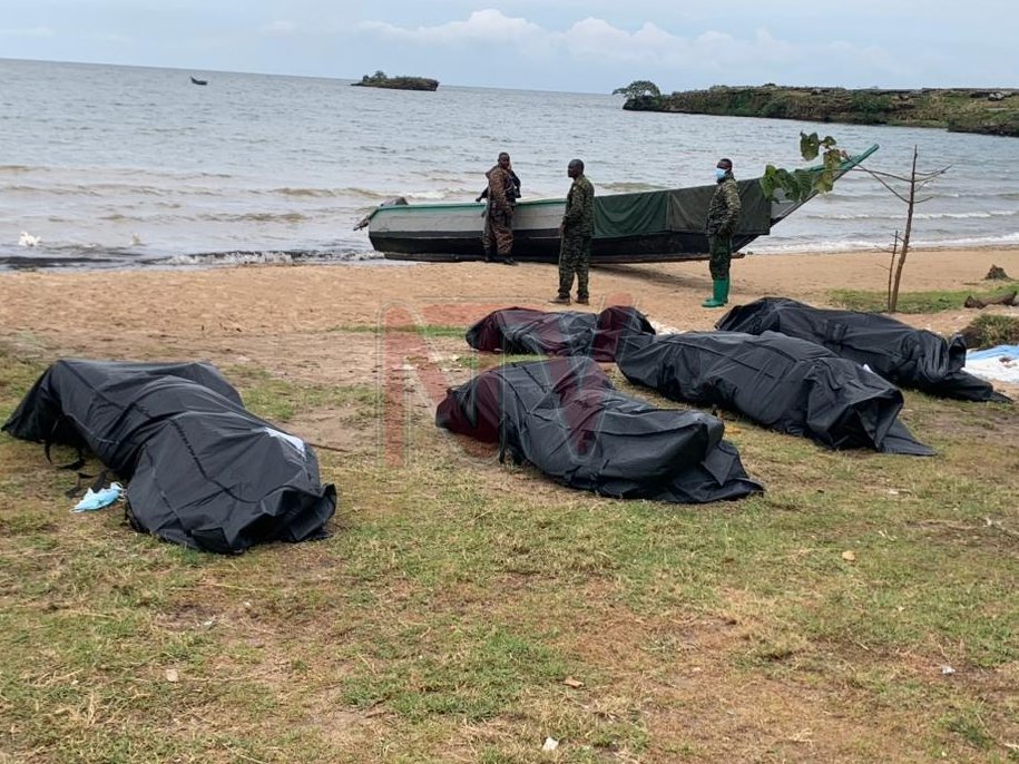 ntvuganda's tweet photo. Police has revealed the names of the 5 victims whose bodies were recovered from the boat accident on Lake Victoria that occurred on August 2nd, 2023.

The confirmed identities are as follows:  Nankya Winnie aged 29, Rugose Zam Mutesi Angel 35, Nabisele Galdyce 40, Namulondo Proscovia, 44 and Najuna Edith, 30.
#NTVNews