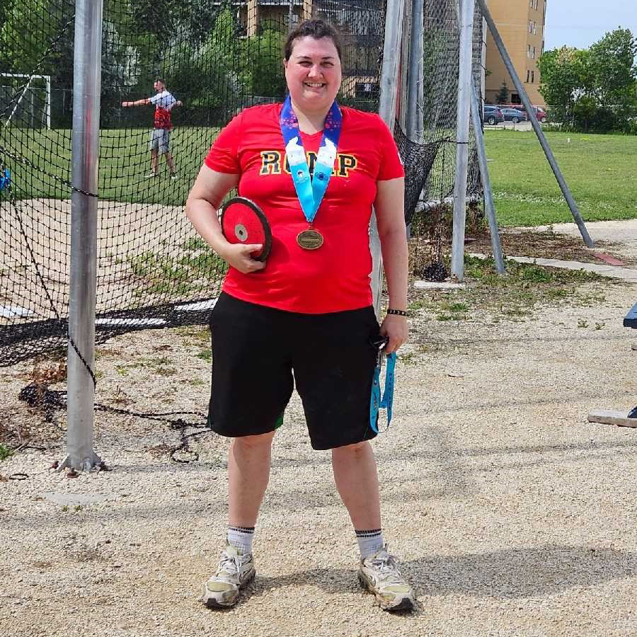 RCMP Manitoba (@rcmpmb) on Twitter photo Congratulations to Roblin #rcmpmb Constable Acadia Northfield for winning BRONZE in both Javelin and Discus at the World Police and Fire Games! 🥉🥉 <a href="/WPFG2023/">World Police & Fire Games Winnipeg 2023</a> Congratulations to Roblin #rcmpmb Constable Acadia Northfield for winning BRONZE in both Javelin and Discus at the World Police and Fire Games! 🥉🥉 <a href="/WPFG2023/">World Police & Fire Games Winnipeg 2023</a>