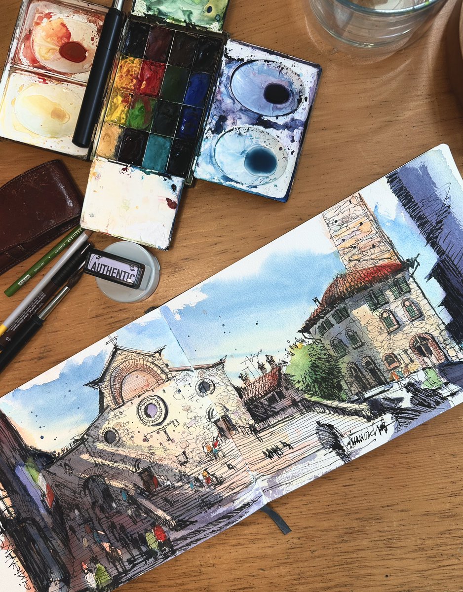 On location, San Gimignano in Tuscany. We’ll be heading back in October…