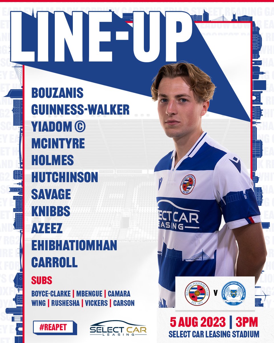 🚨 𝐓𝐄𝐀𝐌 𝐍𝐄𝐖𝐒 🚨

The first starting XI of the 2023-24 season 💪

Competitive debuts from the off for Charlie Savage and Harvey Knibbs... kick off in an hour ⏳

#REAPET