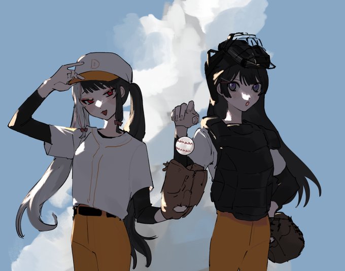 「baseball long hair」 illustration images(Latest)