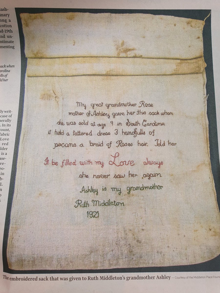 All That She Carried, originally published in the US in 2021, apparently, and now released here. The story of a cotton sack, found in a flea market in Tennessee - 'at once a container, carrier textile, art piece and record of past events'. Reviewed in this weekend's @FT