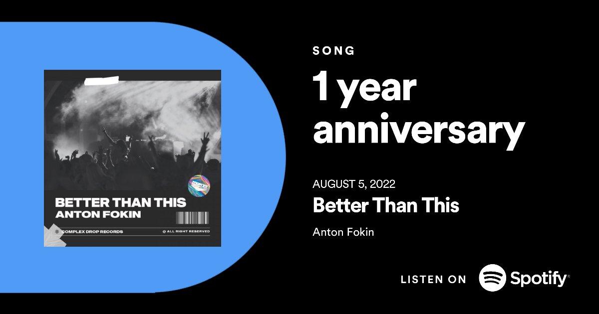 itsantonfokin's tweet photo. Today is the anniversary of the track "Better Than This"
This is a great reason to listen to the track again

https://t.co/5vZqgQyrn5 https://t.co/EKdfvw4vDN