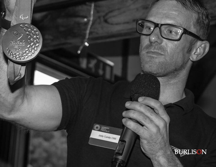 Huge congratulations to <a href="/jodycundy/">Jody Cundy CBE</a> who won the mens C4 1 km time trial Gold at the 2023 World Cycling Championships. <a href="/CyclingWorlds/">2027 UCI Cycling Worlds Haute-Savoie Mont-Blanc</a> 
Jody is also an inspirational speaker on the professional circuit. Visit jodycundy.co.uk <a href="/BritishCycling/">British Cycling</a>  #UCIWorldChampionships