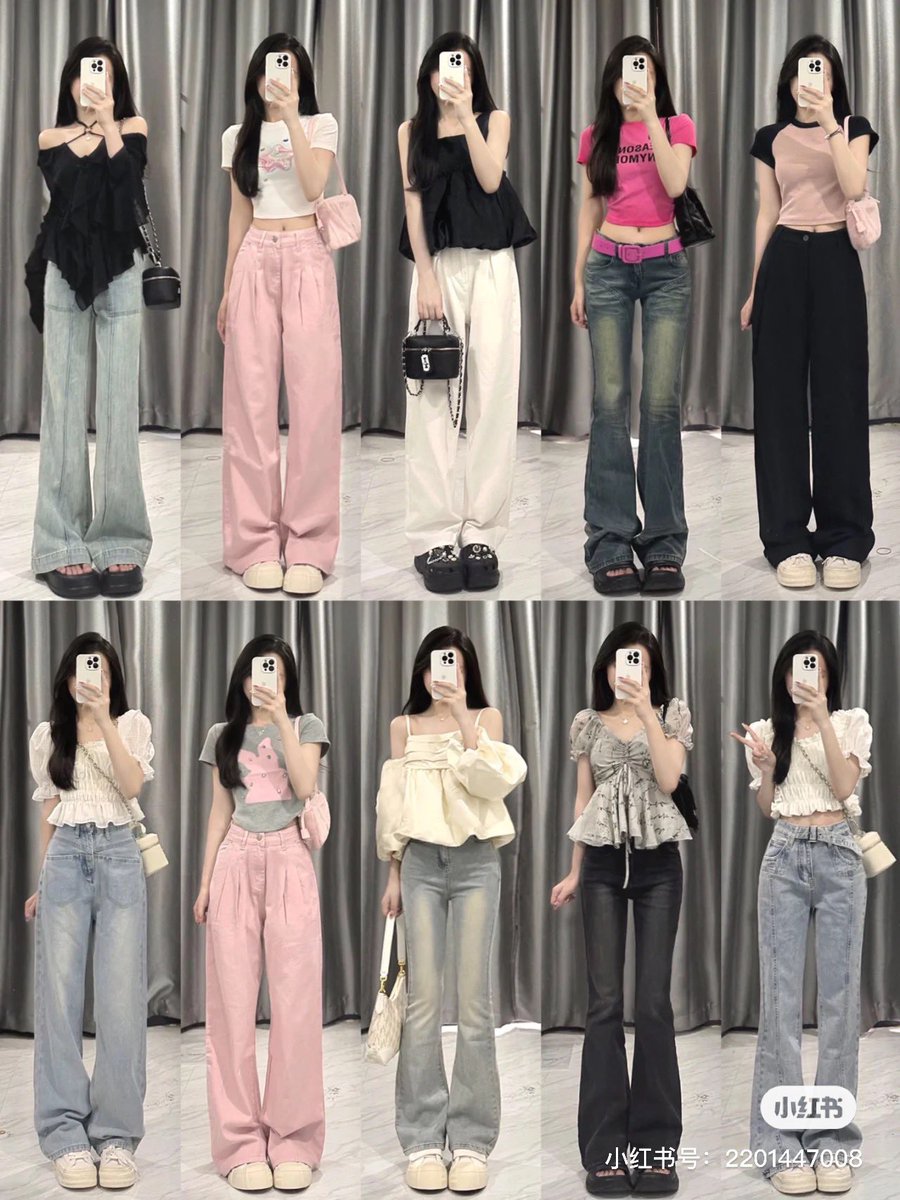 hongmeinu_china's tweet photo. 2023年夏☀️
ワンホン夏服❤︎全40コーデ👗💕

黒🖤白🤍ピンク🩷ベージュ👡デニム🩵
を中心に組んだコーデ！

どれと合わせても時短で失敗しずらい色合い🍧

ぜひ参考にしてみてね🌙 https://t.co/I9qETYL8Y0