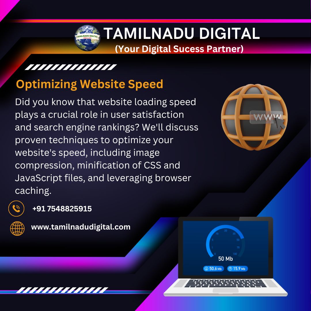 TamilnaduD60666's tweet image. 🚀 Boost Your Website Speed with These Proven Tips! 🚀
 #WebsiteSpeed #OptimizationTips #WebPerformance #FastLoading #UserExperience #WebsiteDevelopment #TechTips
Is your website taking forever to load? ⏳ Slow loading times can lead to frustrated visitors and lower searc