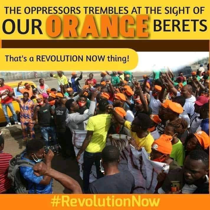 DukeMotherland's tweet photo. Without the #RevolutionNow protest of 2019, 2020 and the #Oct1stprotest of 2020 there will be no #Endsars 2020
The struggle is unrelenting and we are unrepentant ✊🏽

ORANGE BERET ✊🏽
#RevolutionNow https://t.co/fTHIGEYFG7