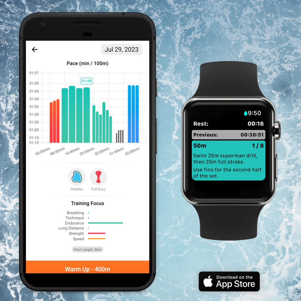 🎉 The new workout mode for the Apple Watch is out now 🏊⏱️🐼
Download now and tell us your feedback!
swimcoachapp.com
#swimming #swimtraining #triathlon #triathlontraining