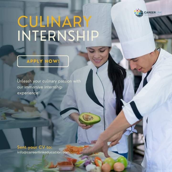 Attention food enthusiasts! 🍽️ Are you passionate about culinary arts? CareerLink Educational Consultancy is here to make your dreams come true with our Culinary Internship Program🍴 #CareerLink #CulinaryInternship #UnleashYourPassion #LearnAndGrow #Practicum #OJT #TravelAbroad