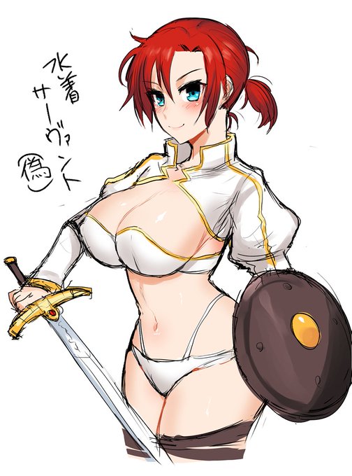 ☆3騎って誰が強化かな～と予想しながら手持ちサーヴァントを眺めていた時に改めてブーディカの立ち絵を見たら本当にとんでもない格好をしているなと改めて思い、昨日の夜かららくがきしたかったので今らくがきしました 