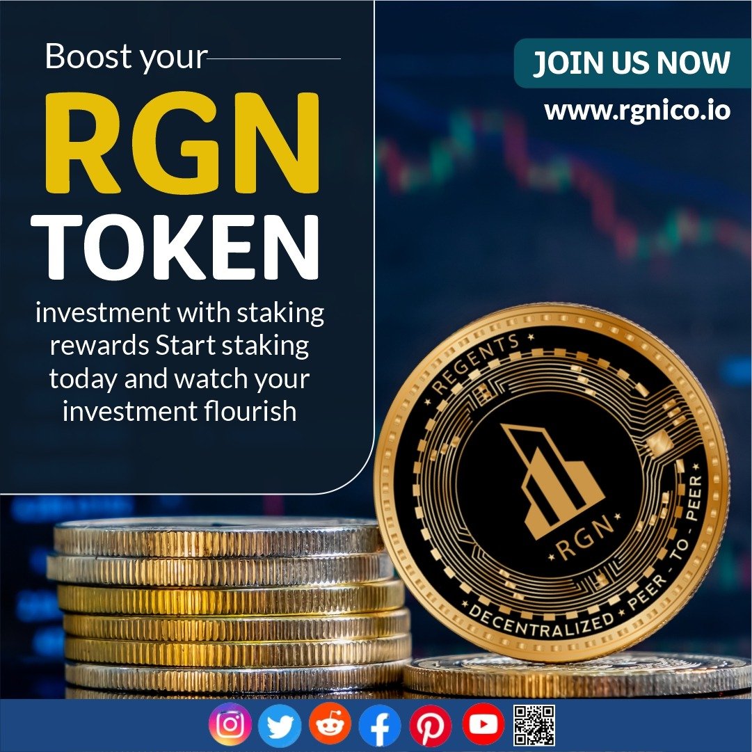 RgnToken's tweet photo. 🌱📈 Boost your RGN Token investment with staking rewards. Start staking today and watch your investment flourish. Join Now and take advantage of this exciting opportunity! 💰🚀 
🌐https://t.co/ghvMY1ArqU

#StakingRewards #RGNToken #InvestSmart https://t.co/FQ1Ork6Ugg