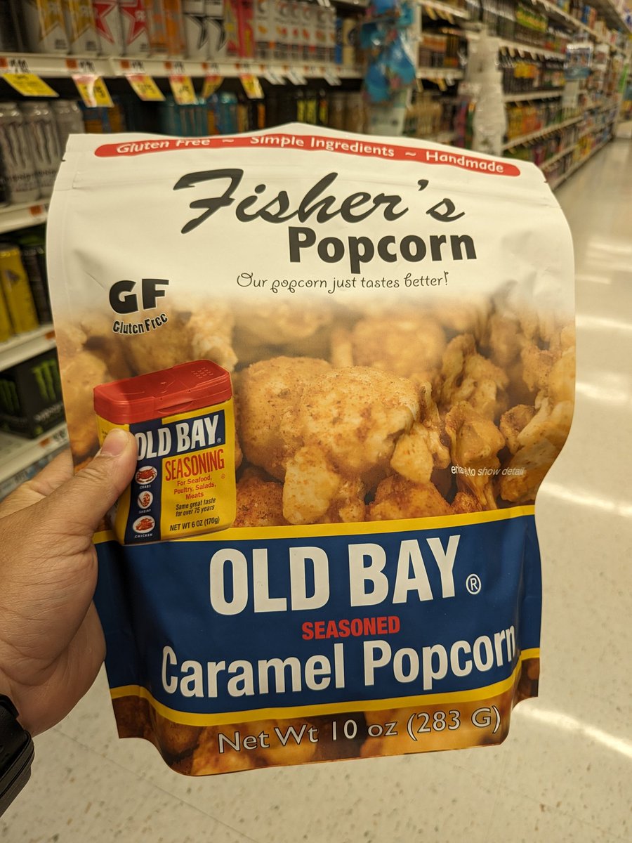 Definitely peeked my interest 👀 #Popcorn #Oldbay #ItsAMarylandThing #Fishers #Maryland