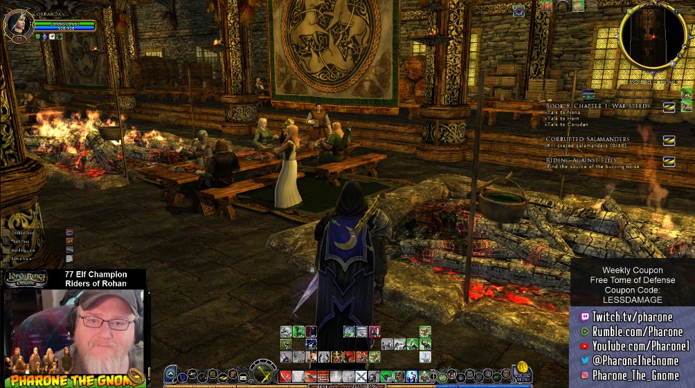pharonethegnome's tweet photo. It's time for SATURDAY MONRING Lord of The Rings Online.!!!  Come hang out with me at https://t.co/KhuII8h1vC as I play my 77 Elf Champion in the Riders of Rohan expansion on the #Gladden server.  #LordOfTheRings #LoTRO #lotrofamily #MMORPG #TwitchStreamers https://t.co/Z9VtaPM0dQ