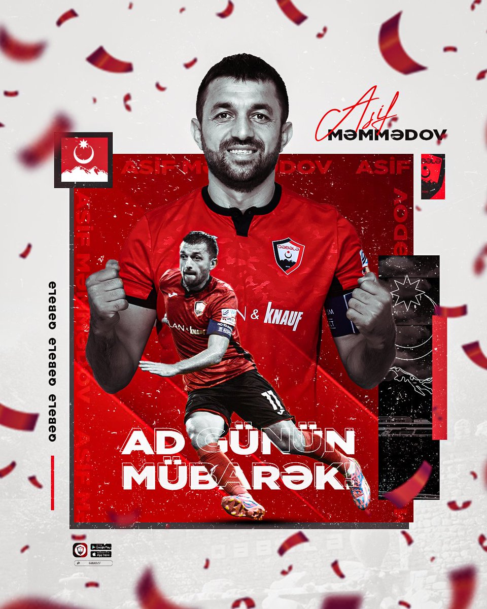 🔴⚫ Bu gün futbolçumuz Asif Məmmədovun doğum günüdür. Təbriklər, kapitan! 🎂

#gsc #gabalasc