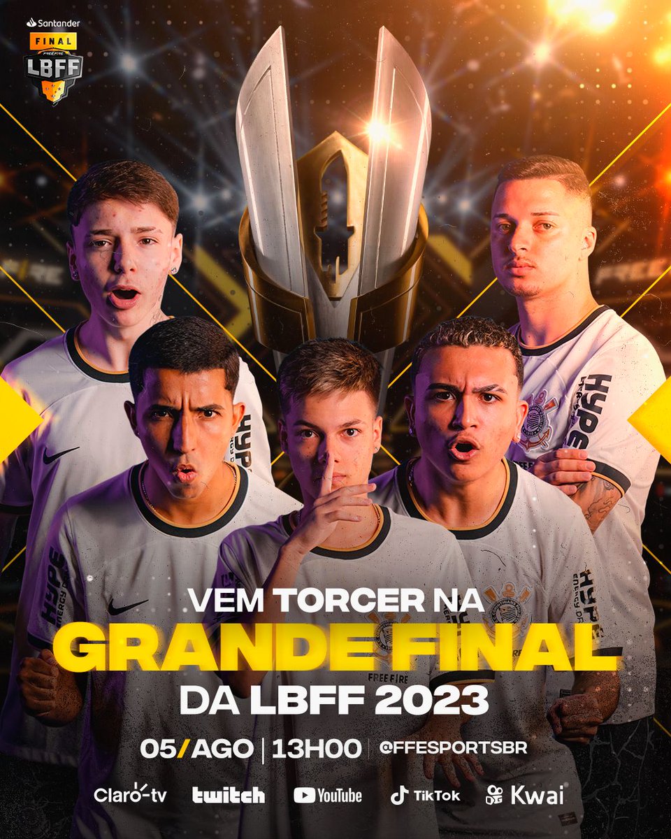 Corinthians's tweet photo. 🔥 CHEGOU O DIA DA GRANDE FINAL DA #LBFF PARA O CORINTHIANS E-SPORTS! 🎮🕹️

Hoje é dia de torcer para o @corinthians_ff como nunca! Vamos em busca do nosso primeiro troféu de LBFF para garantir uma vaga no FFWS!

Pra cima deles, Timão! 🏴🏳️

#GoSCCP 🖤🤍
#ÉSangueNoOlho https://t.co/25aZDrabrs