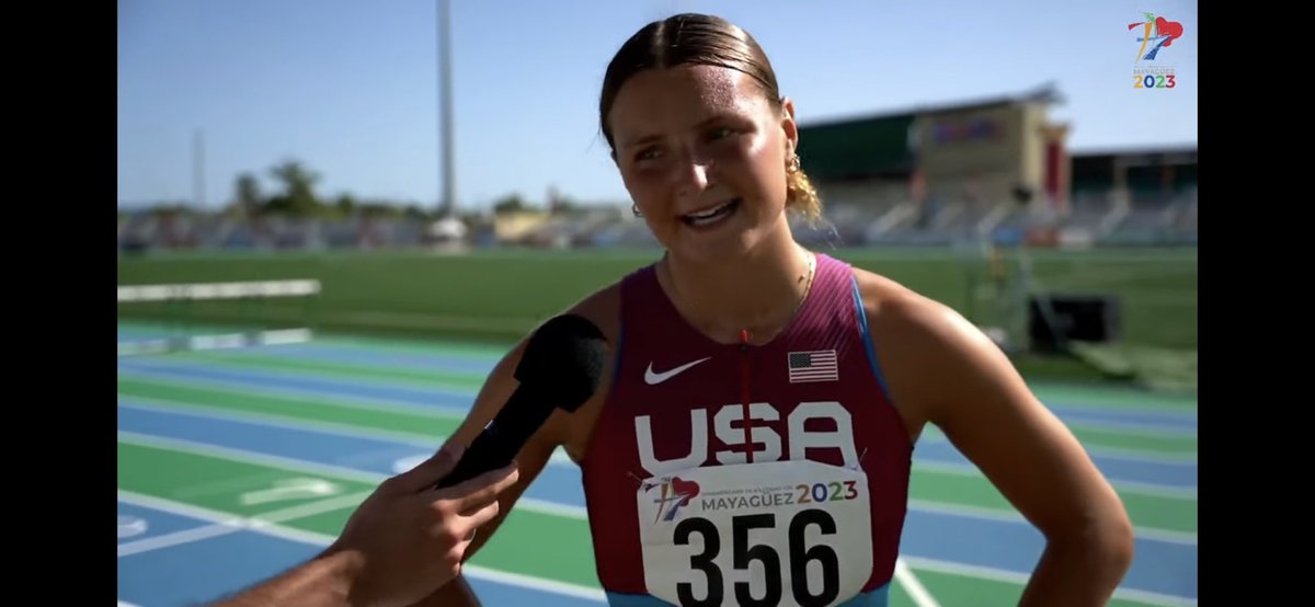 Good luck to Abby Elmore in day 1 of Heptathlon competition at the U20 Pan Am Games in Puerto Rico! She’s in 1st place after the first event, 100 Hurdles! 

Live results:

tiempo.trackscoreboard.com/meets/438/even…