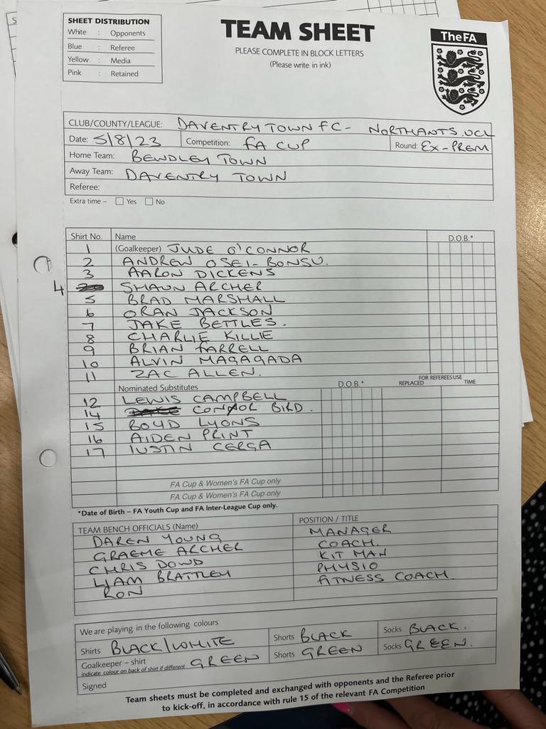 Daventry Town FC tweet media